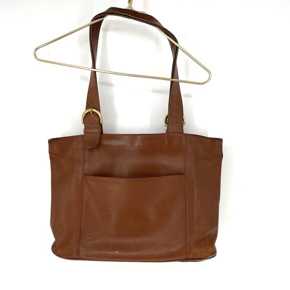 Coach Vintage Soho Zip Leather Buckle Tote Shoulder Bag - Picture 1 of 10